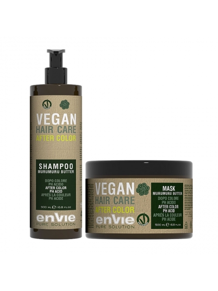 Набор Envie Vegan After Color Murumuru Butter шампунь и маска для окрашенных волос (EN863/EN865), 2х500 мл (заводские)