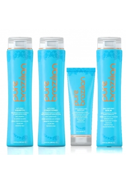 Разглаживающий набор для волос Pure Brazilian Acai Anti-Frizz 400/400/237/400 мл