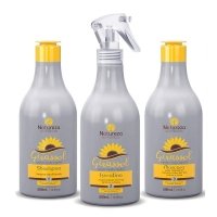 Набор для каутеризации волос Natureza Cauterizacao de Girassol, 3х100 г (разлив)