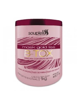Ботокс для волос SoupleLiss B-tox Mask Gold Liss выпрямляющий, 1000 мл (заводская)