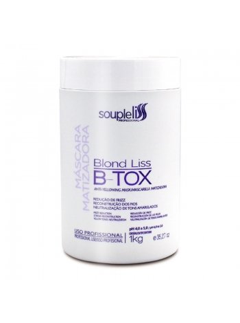 Ботокс SoupleLiss Mascara Matizadora B-tox Blond для блонда с антижелтым эффектом, 500 г (разлив)