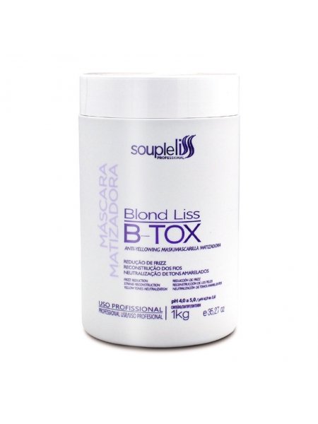 Ботокс SoupleLiss Mascara Matizadora B-tox Blond для блонду з антижовтим ефектом, 100 г (розлив)