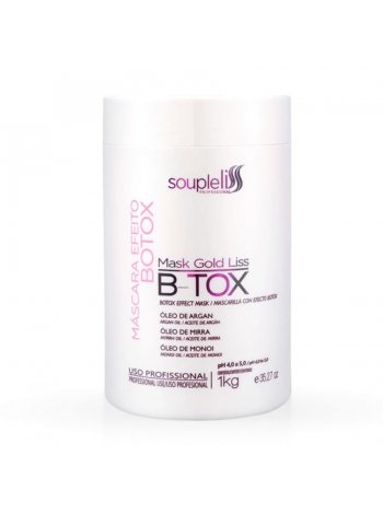 Ботокс для волос SoupleLiss B-tox Mask Gold Liss выпрямляющий, 500 г (разлив)