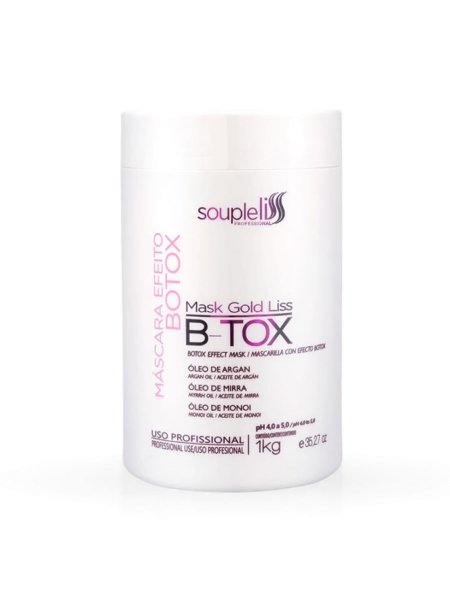 Ботокс для волос SoupleLiss B-tox Mask Gold Liss выпрямляющий, 1000 мл (заводская)