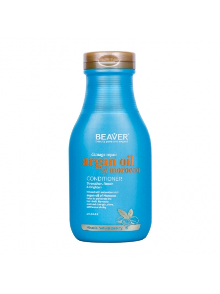Відновлюючий кондиціонер  Beaver Argan Oil & keratin Shampoo для пошкодженого волосся з аргановою олією