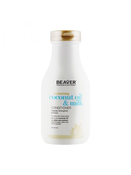 Розгладжуючий кондиціонер Beaver Coconut Oil & Milk Conditioner для сухого і неслухняного волосся з кокосовою олією