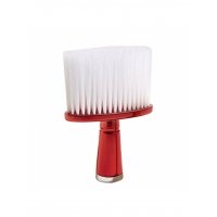 Щітка змітка волосся після стрижки для перукаря барбера, овал, біла щетина