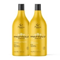 Розгладжуючий набір кератину для волосся Floractive Golden Selagem Plus, 2х50 г (розлив)