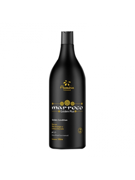 Кондиционер Floractive Marroco Golden Plus увлажняющий для химически обработанных волос, 1000 мл (заводская)