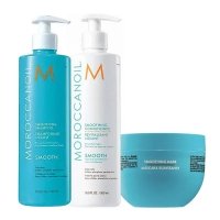 Разглаживающий набор MoroccanOil Smoothing шампунь, кондиционер и маска для волос