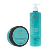 Зволожуючий набір Moroccanoil Hydrating шампунь і маска для сухого та фарбованого волосся