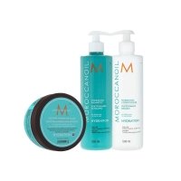 Зволожуючий набір Moroccanoil Hydrating шампунь, кондиціонер і маска для сухого та фарбованого волосся