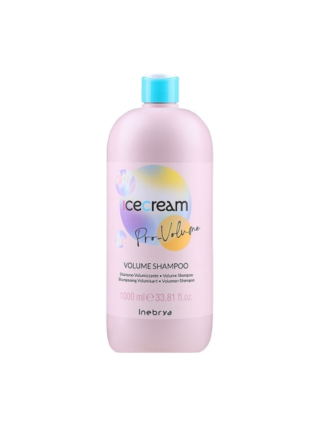 Восстанавливающий шампунь Inebrya Ice Cream Volume Shampoo для тонких волос, 1000 мл