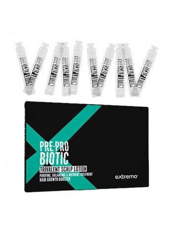 Ампули Extremo Pre-Probiotic Trivalent Scalp Lotion тривалентні для росту волосся (EX225), 10х10 мл (упаковка)