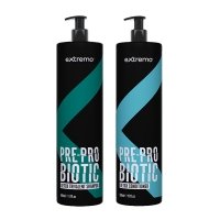 Набір Extremo Pre-Probiotic  Detox Trivalent шампунь та кондиціонер тривалентні з пробіотиком (EX226/EX227), 2х250 г (розлив)