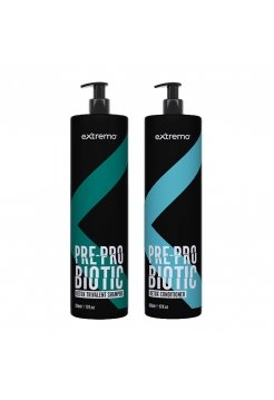 Набір Extremo Pre-Probiotic  Detox Trivalent шампунь та кондиціонер тривалентні з пробіотиком (EX226/EX227), 2х300 г (розлив)