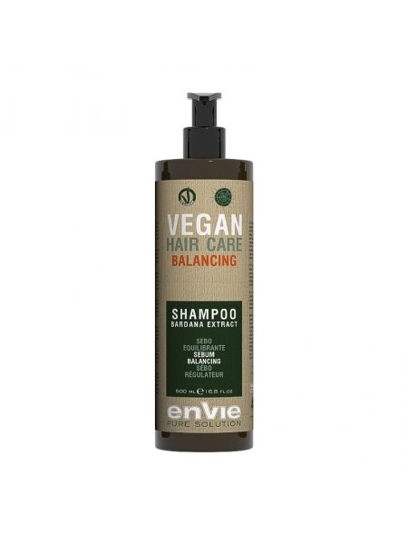 Балансирующий шампунь Envie Vegan Balancing Shampoo Bardana Extract для жирной кожи головы (EN853), 250 г (разлив)