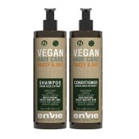 Набор Envie Vegan Frizzy and Dry Linum Seed Extract шампунь и кондиционер для сухих и вьющихся (EN854/EN860)