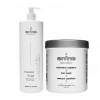 Набір Envie Luxury Keratin шампунь та маска для пошкодженого волосся з кератином (EN451/EN450), 2х10 мл (саше)
