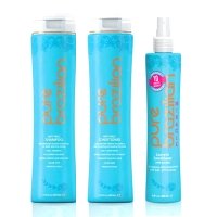 Розгладжуючий набір для волосся Pure Brazilian Acai Anti-Frizz шампунь, кондиціонер і спрей 400/400/200 мл
