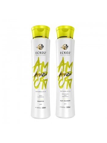Набір кератину Eckoz Professional Amazon Acai&Guarana шампунь і кератин, 2х500 мл (заводські)