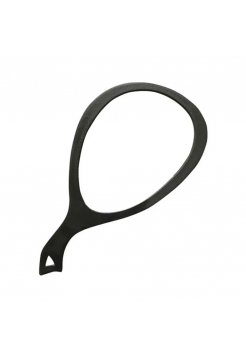 Перукарське дзеркало для клієнта Professional 55939 овал однобічне чорне 485x260 мм 