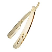 Опасная бритва T.D.J Barber шаветка под сменные лезвия золотая