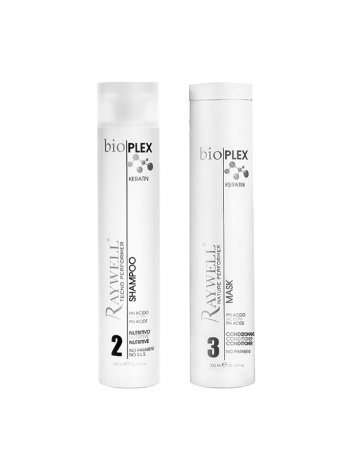 Набор Raywell Bio Plex Keratin шампунь и маска, 2x300 мл