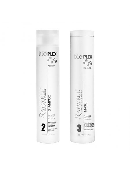 Набор Raywell Bio Plex Keratin шампунь и маска, 2x300 мл