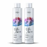 Набір для кератинового випрямлення волосся Fox Vita Loka шампунь і кератин, 2х100 г (розлив)