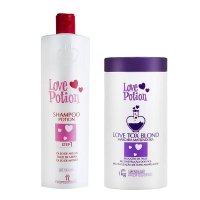 Набір ботоксу для волосся Love Potion Blond Tox Blond матуючий для блондинок, 100/200 г (розлив)