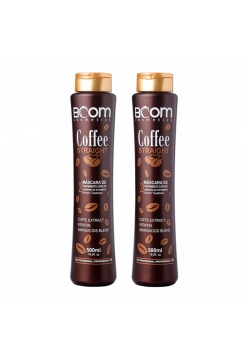 Сильный кератин BOOM Cosmetics Coffee Straight для выпрямления волос, 2х500 мл (заводские)