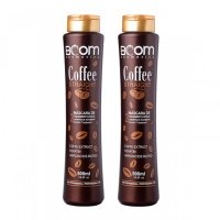 Сильний кератин BOOM Cosmetics Coffee Straight для вирівнювання волосся, 2х500 мл (заводські)