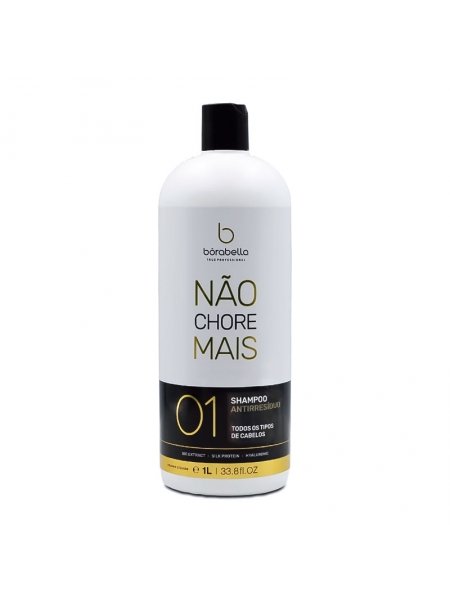 Шампунь глубокой очистки для волос Borabella Nаo Chore Mais Antirresiduo Shampoo, 1000 мл (заводская)