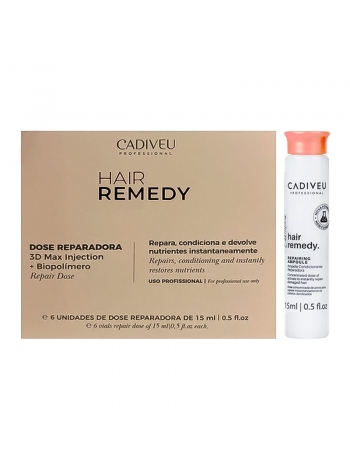 Ампули Cadiveu Hair Remedy Single Dose For Hair Reconstruction для відновлення волосся, 6х15 мл (упаковка)