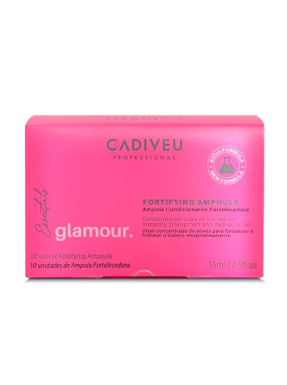 Ампулы для волос Cadiveu Glamour Plus Instant Rebuilder Vial Восстанавливающие, 1 ампула 15 мл