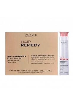 Ампулы Cadiveu Hair Remedy Single Dose For Hair Reconstruction для восстановления волос, 6х15 мл (упаковка)