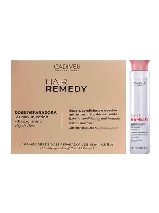 Ампулы Cadiveu Hair Remedy Single Dose For Hair Reconstruction для восстановления волос, 15 мл (1 ампула)