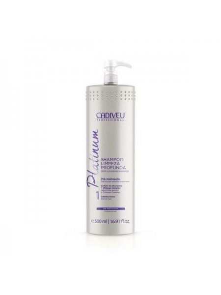 Очищающий шампунь Cadiveu Platinum Deep Cleansing Shampoo (шаг 1)