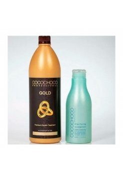 Набір Cocochoco Gold для кератинового випрямлення, 400/1000 мл (заводські)
