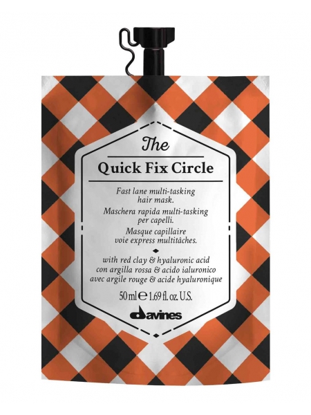 Мaска Davines The Quick Fix Circle Mаsk мгновенно действующая для увлажнения и разглаживания волос (50 мл)