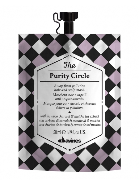 Маска Davines The Purity Circle Mask для очищення та детоксу волосся та шкіри голови (50 мл)