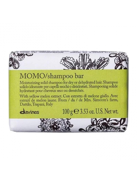 Твердий зволожуючий шампунь Davines Momo Shampoo Bar (100 г)