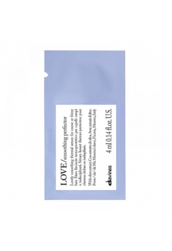 Термосироватка Davines Love Smoothing perfector для розгладження неслухняного та хвилястого волосся, 4 мл (саше)