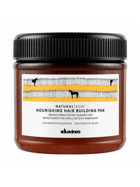 Питательная восстанавливающая маска Davines Nourishing Hair building pak для сухих и поврежденных волос, 250 мл