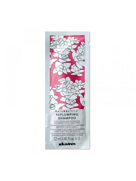 Уплотняющий шампунь Davines Natural Tech Replumping Shampoo, 12 мл (саше)