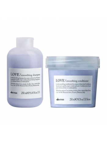 Набір Davines Love Lovely Smoothing розгладжуючі шампунь і кондиціонер, 2х250 мл
