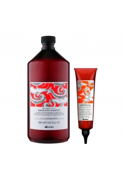 Набор Davines Natural Tech Energizing DUO энергетический шампунь и гель против выпадения волос, 1000/150 мл