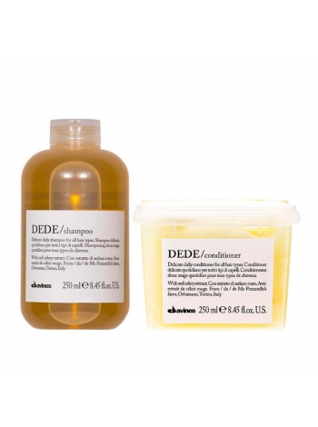 Набір Davines Essential Dede DUO шампунь та кондиціонер для делікатного очищення волосся, 2х250 мл