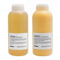 Набор Davines Essential Dede DUO шампунь и кондиционер для деликатной очистки волос, 2х1000 мл